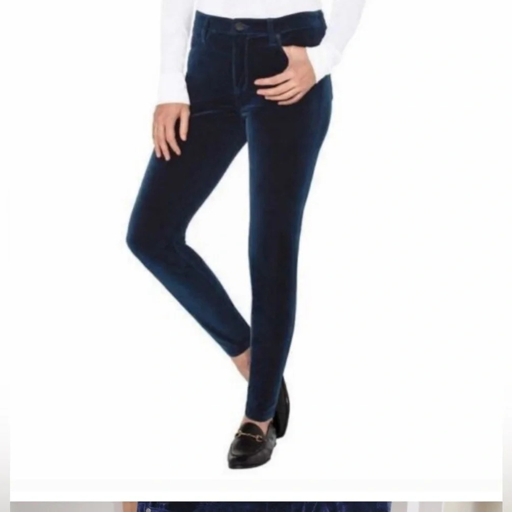 Well Worn High Rise Velvet Taper Skinny Pant Size 10